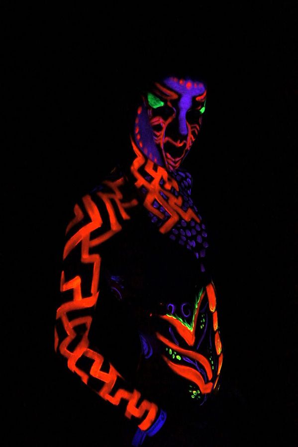 Bodypainting per eventi e discoteca, facepainting con colori